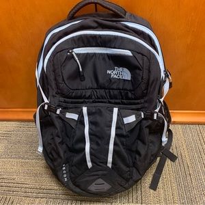 The North Face Recon backpack - black and sky blue